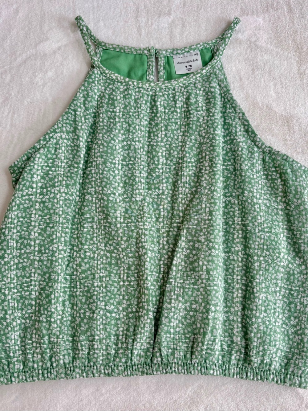 Abercrombie Green Printed Tank Top